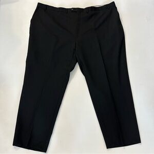 Lauren Ralph Lauren 100% Wool Trouser Pants Mens Size 52 Black Office Formal